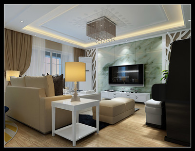 150平中式現(xiàn)代三居裝修效果案例——裕隆五區(qū)實(shí)景圖賞析